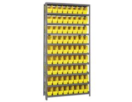 12INX36INX75IN 72 YELLOW BINS 6IN BIN