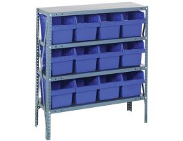 12IN X 36IN X 39IN 12 BLUE 8IN BINS