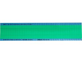 NEMA Wire Marker Perm Adhesive Vinyl 0.75in H x 0.25in W Light Green PK/25 Crds