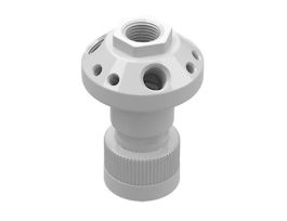 Solvent Waste Manifold, PTFE, 38-430, 1x1/2" NPT, 3x1/4" NPT, 6x1/4-28 UNF; 1/EA