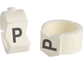 ClipSleeve Wire Markers Size 36 Nylon 4 AWG - 2 AWG, P Pack of 50 Pieces