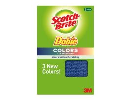 Scotch-Brite® Dobie™ Colors All Purpose Pads 723-C-8, 4.3 in x 2.6 in. x 0.5 in (111 mm x 68 mm x 14 mm), 8/3