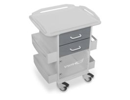 VWR CART PL27 S STORAGE RAIL TOP SILVER