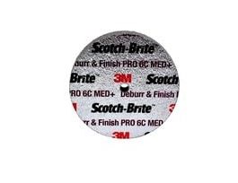 Scotch-Brite™ Deburr & Finish Pro Unitized Wheel, DP-UW, 6C Medium+, 3 in x 1 in x 3/8 in