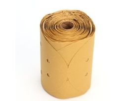 3M™ Stikit™ Gold Disc Roll Dust Free, 01639, 6 in, P180, 175 discs per roll, 6 rolls per case