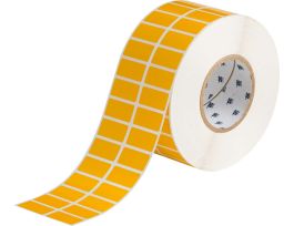 Harsh Environment Multi-Purpose Polyester Labels for 3" Core Printers - 0.75" x 1.5" Yellow