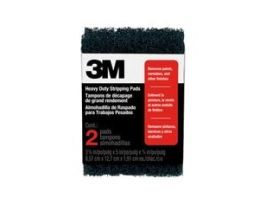 3M™ Heavy Duty Stripping Pads 10111NA, 3 Coarse, Two-pack, Open Stock, 3-3/8 in. x 5 in. x 3/4 in. each