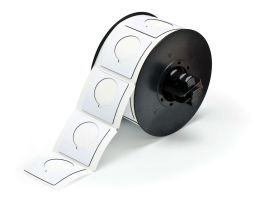 B30 Series Raised Profile Push Button Labels 1.8 in H x 1.8 in W White 190/RL