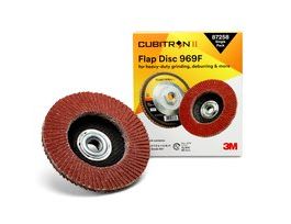 3M™ Cubitron™ II Flap Disc 969F, 40+, T27 Quick Change, 4-1/2 in x 5/8"-11, 10 ea/Case, Single Pack