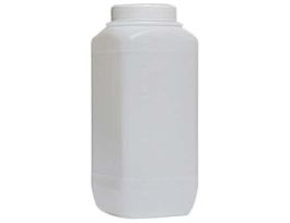 Storage Bottle with Screw Cap, 2.5 L, square, HDPE, sterile; 35/cs
