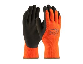 Hi-Vis Orn. Acrylic Terry Shell, Brown MicroFinish Grip, SM