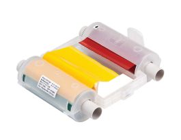 GlobalMark Series R10000 Printer Ribbon, Roll of 200', Black/Green/Red/Yellow, 4.11" W x 200' L