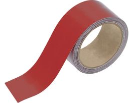Reflective Banding Tape for Pipe Marking - Roll Form, Reflective Vinyl, Red, 2" x 30'