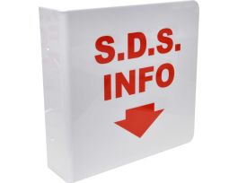 SDS Info Sign, 8" H x 8" W x 0.1" D, Plastic