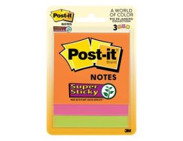 Post-it® Super Sticky Notes 3321-SSAU, 3 in x 3 in (76 mm x 76 mm), Energy Boost Collection