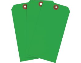 Blank Write-On Tags, 6.25" H x 3.125" W, Cardstock, Dark Green 1000/PK