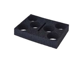 Homogenizer Foam Holder, 6 x 75 mL PC Jars 04575-72; 1/EA