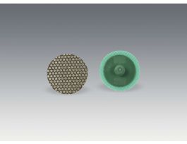 3M™ Roloc™ Flexible Diamond Disc 6234J, M250, TR, Green, 1 in, Die R100N, 10 ea/Case