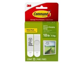 Command™ 10 lb and 15 lb White Picture Hanging Strips 17209-28ES, Mega Pack, 28 Pairs