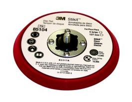 3M™ Stikit™ Low Profile Disc Pad 85104,Silver Face,Red Foam, 5 in x 3/8 in 5/16-24 External, 10 ea/Case