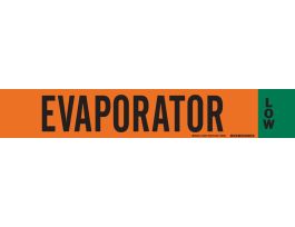 Ammonia (IIAR) Pipe Markers, Evaporator/Low