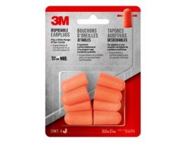 3M™ Disposable Earplugs, 92050H4-C, 4 pairs/pack, 20 packs/case