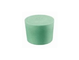 Solid Color-Coded Silicone Stoppers, Standard Size 13.5, Green; 1/Bag