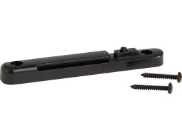 Indoor TensaBarrier Barricade System Wall Bracket, Black, Plastic