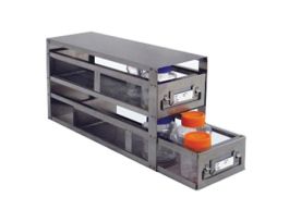 Upright Freezer Drawer Rack for Storage Bottles4 13/16"H; 2 Drawers, area/drawer: 20 5/8" x 4 1/2"