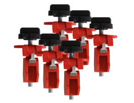 Miniature Circuit Breaker Lockout Device, Tie-Bar Lockout (TBLO), 6/Pack