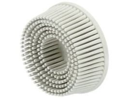 Scotch-Brite™ Roloc™ Bristle Disc, RD-ZB, 07528, 120, TR, White, 2 in, 10/Carton, 40 ea/Case