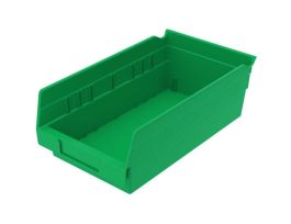 BIN SHELF BIN 11-5/8 X 6-5/8 X 4 GREEN