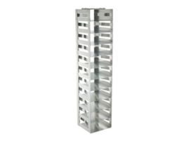 Vertical/Chest Freezer Rack with Spring Clips for Standard 2" Boxes, 11 box capacity