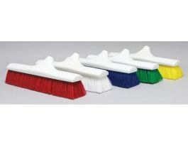 BROOM PUSH LGT MED-SWP BL 18