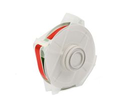 All Weather Permanent Adhesive Vinyl Label Tape for GlobalMark Printer - 0.5" Red