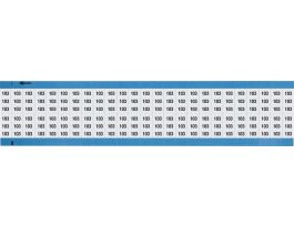 Numerical Wire Markers Repositionable Vinyl 0.75in H Legend: 103, 1250 Total