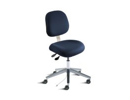 VWR CHAIR ESD CASTER FABRIC NAVY 17-22IN