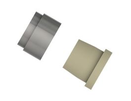 Micro Type-S Ferrule, 1/16" OD tubing, PEEK / SS, flat bottom, 0.8 mm bore; 10/pk