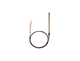 Type K Economic Hollow Thermocouple Probe 12" L, 36" E x t 24 Awg .125 Dia, Grounded Junction