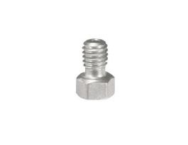 316 Stainless Steel Nut, Short, 1/16" OD Tubing, 10-32 Coned; 10/PK
