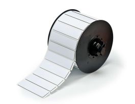 B30 Series Raised Profile Rectangular Labels 0.75 in H x 3 in W White 375/RL