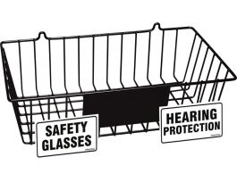 PPE Storage Rack, 4.5" H x 15.375" W x 8.75" D