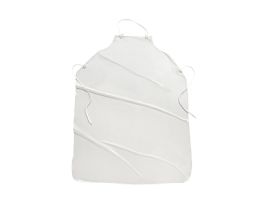 West Chester, 8 mil. 45in White Vinly Apron, Sewn Edge , 35in x 45in