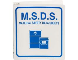 MSDS Binder, Blue on White