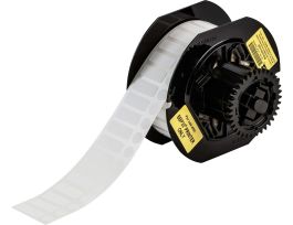 Chemical Resistant Cryogenic Polypropylene Labels with Vial Top for B33 Printers - 0.375" x 1" x 0.375" Dia