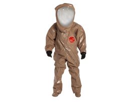 Tychem® Responder® CSM Encapsulated Level A Suit, Expanded Back, Front Entry, Double Taped Seams, 1/CS, Tan