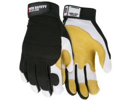 GLOVES MT WHITE YELLOW GRAIN GOAT