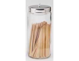 DRESSING JAR 8.5X4IN GLASS W/SS LID