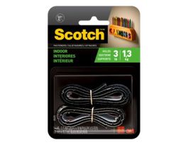 Scotch™ Indoor Fasteners RF4711, 3/4 in x 18 in (19,0 mm x 45,7 cm) Black 1 Set of Strips