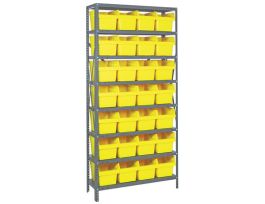 12IN X 36IN X 75IN 28 YELLOW 8IN BINS
